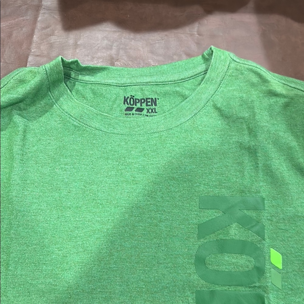 Koppen Green Short Sleeve Tee Crew Neck